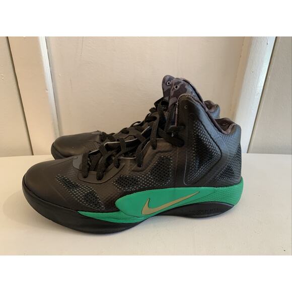 Nike Zoom HyperFuse 487424-001 PE Rondo Celtics Sz 11.5 Black/Clover Green - Picture 6 of 12